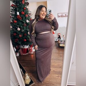 REVOLVE Shimmering Purple Two-Piece Dress